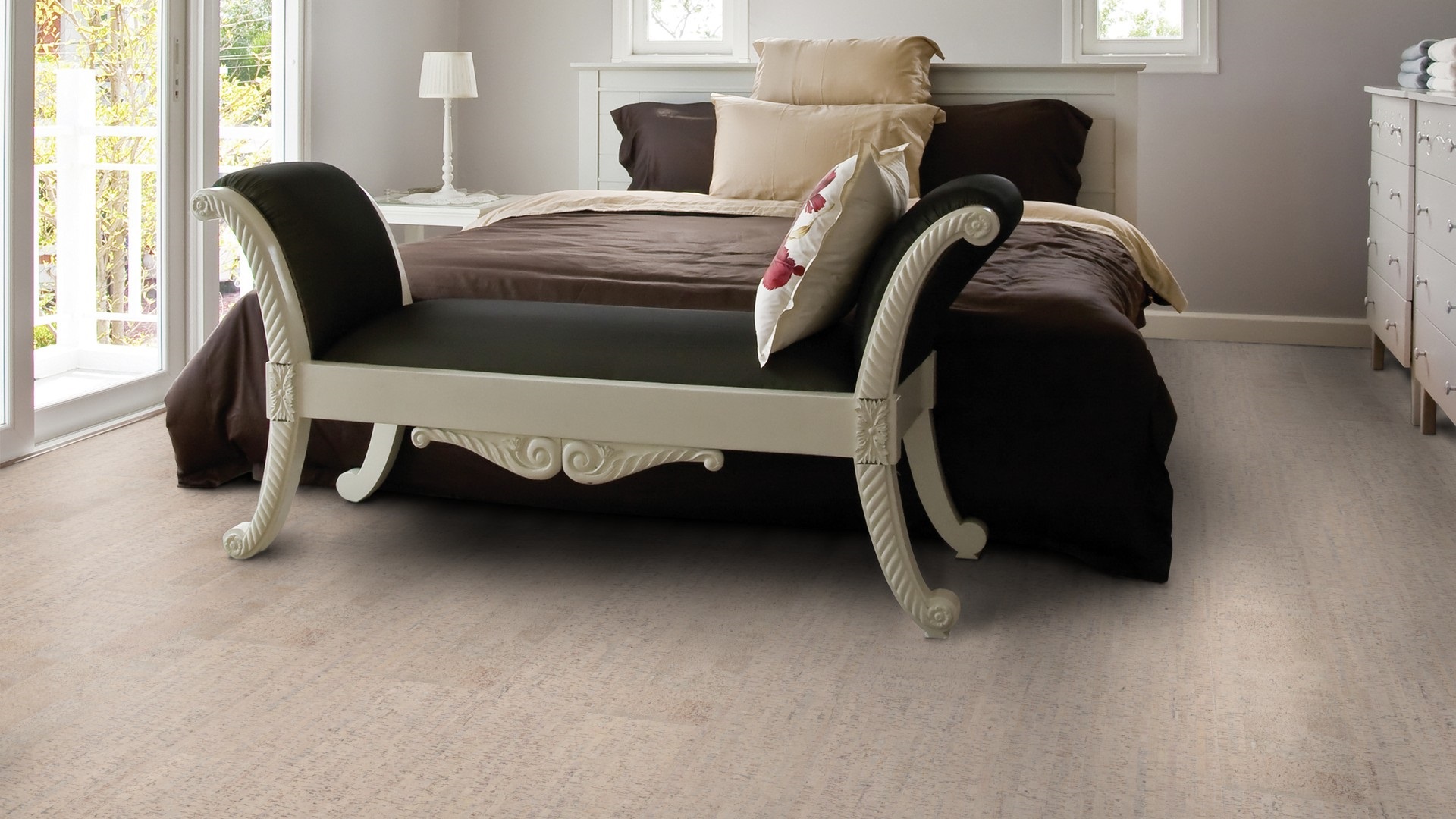 Коркова підлога Amorim WISE – Fashionable Antique White, артикул AA8K001, колекція cork inspire 700. виробництво Португалія.