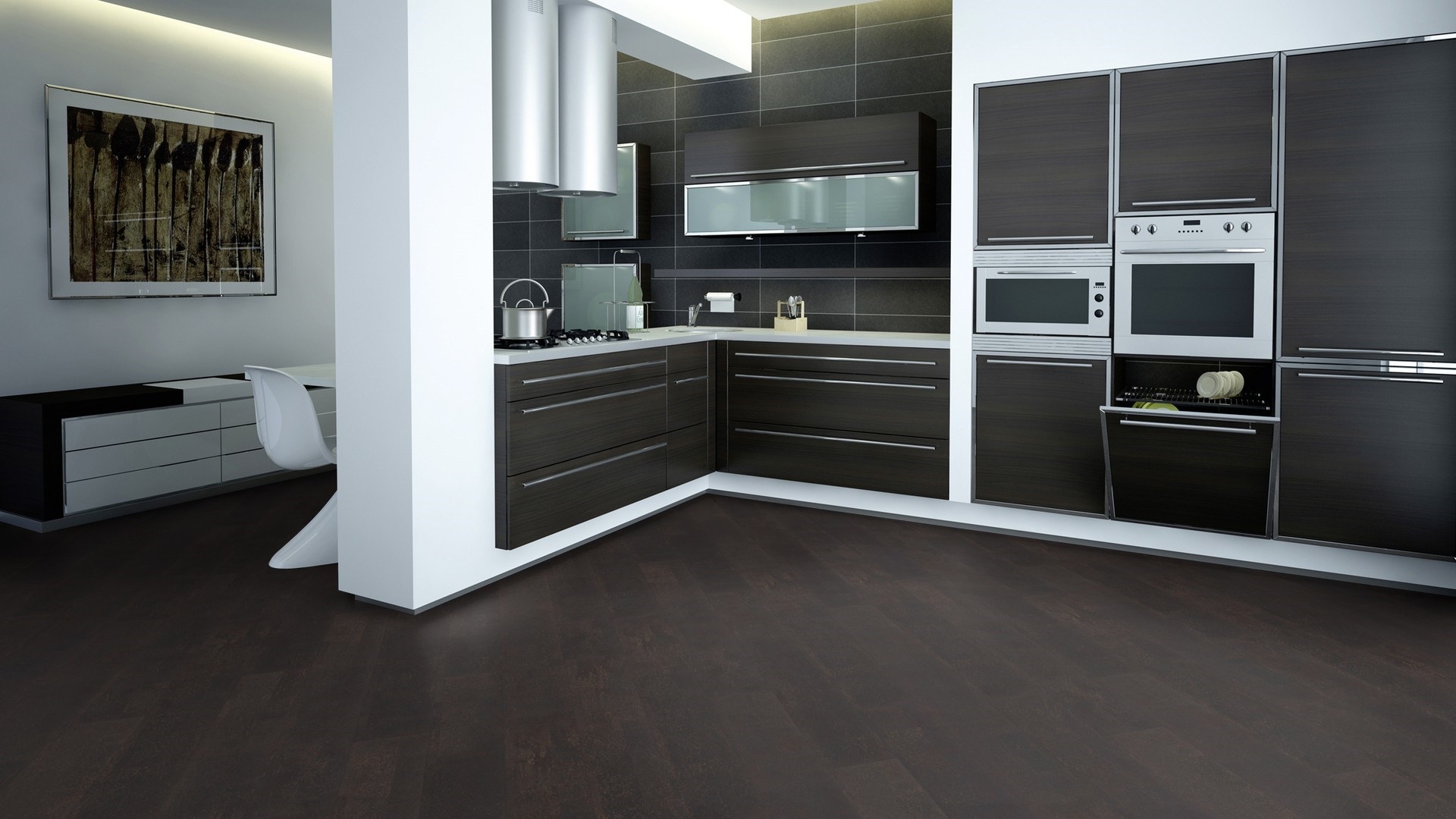Коркова підлога Amorim WISE – Identity Nightshade, артикул AA2L001, колекція cork inspire 700, виробництво Португалія.
