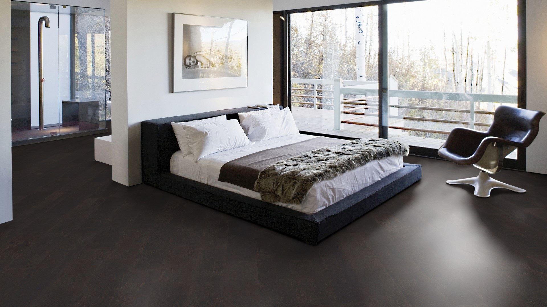 Коркова підлога Amorim WISE – Identity Nightshade, артикул AA2L001, колекція cork inspire 700, виробництво Португалія.
