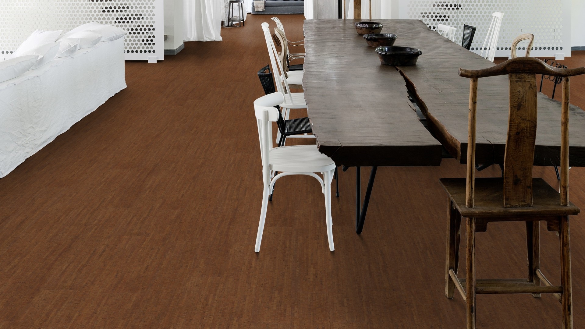 Коркова підлога Amorim WISE – Traces Chestnut, артикул AA5R001, колекція cork inspire 700, виробництво Португалія.
