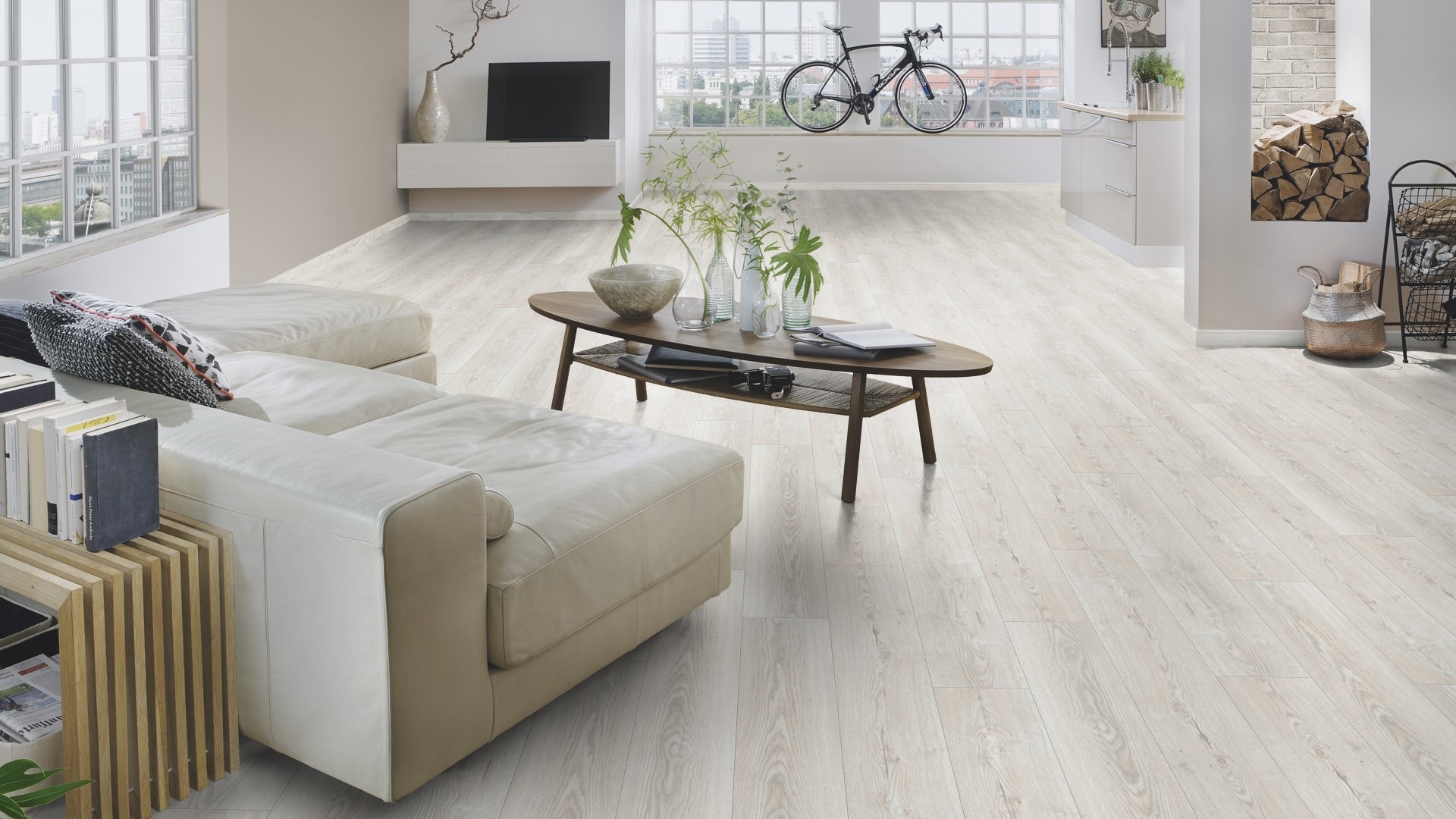 Ламінат Krono Original - Misty Sterling Oak, артикул K484, 32 клас, 8 мм. Колекція Super Natural. Польща.