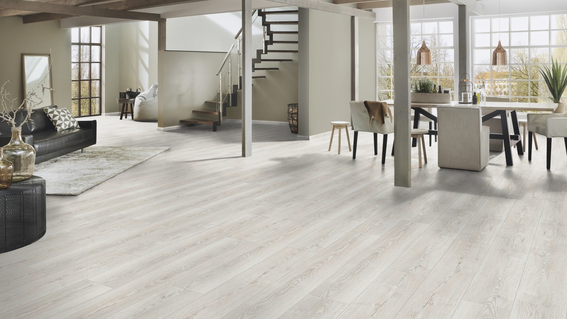 Ламінат Krono Original - Misty Sterling Oak, артикул K484, 32 клас, 8 мм. Колекція Super Natural. Польща.