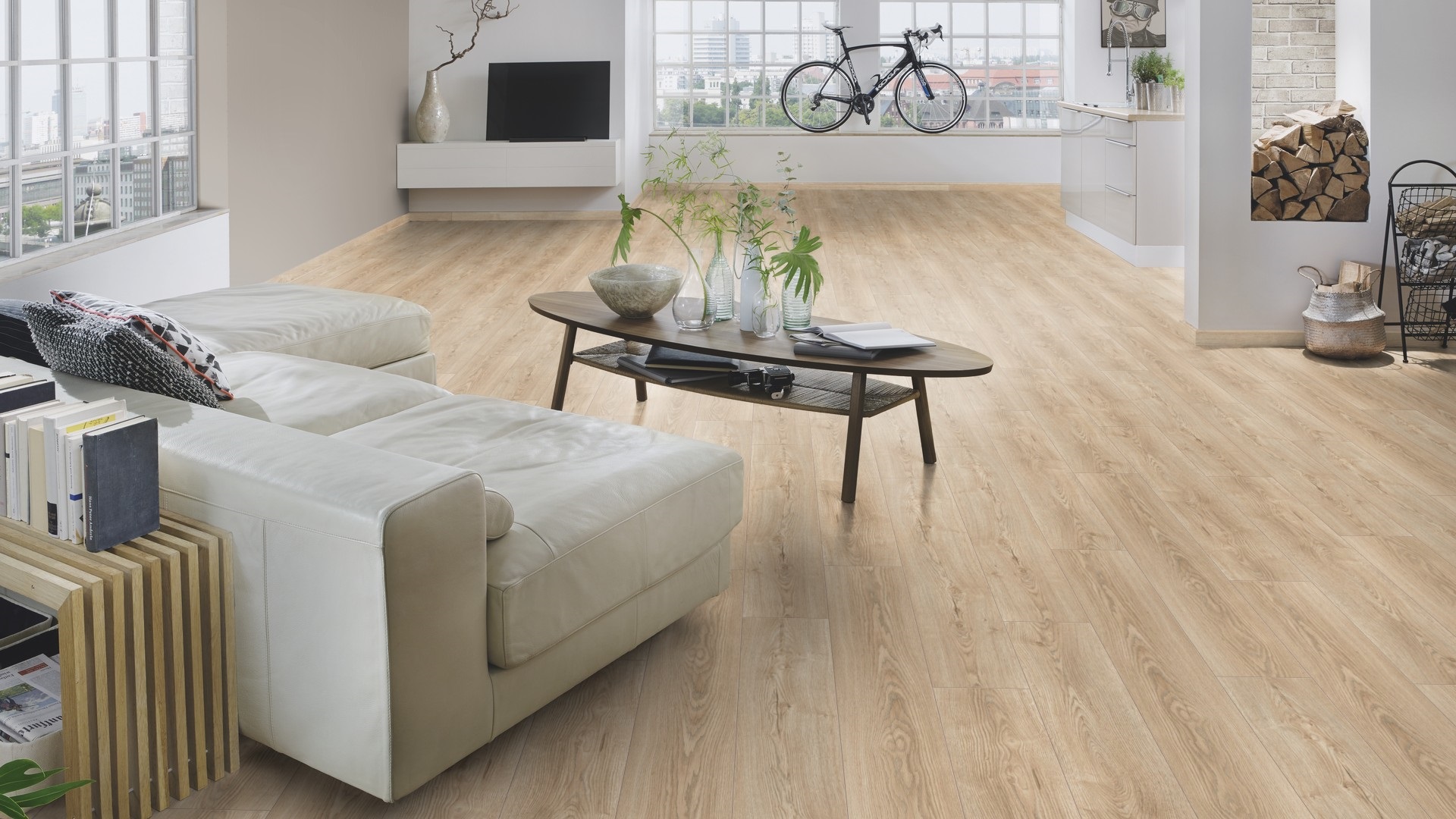 Ламінат Krono Original - Natural Sterling Oak, артикул K485, 32 клас, 8 мм. Колекція Super Natural. Польща.