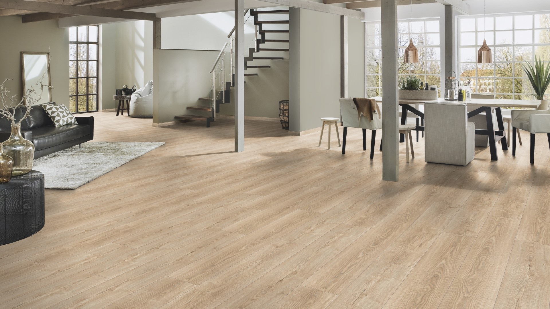 Ламінат Krono Original - Natural Sterling Oak, артикул K485, 32 клас, 8 мм. Колекція Super Natural. Польща.
