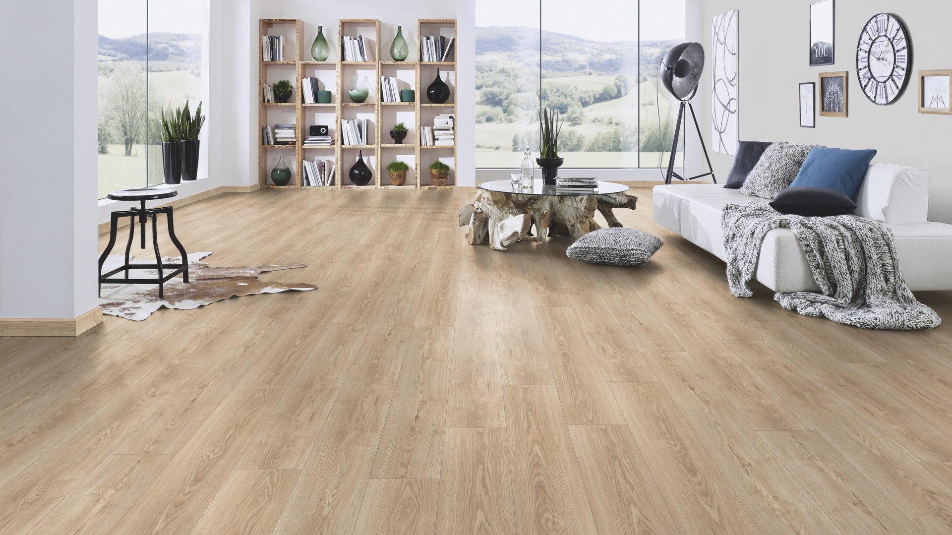 Ламінат Krono Original - Natural Sterling Oak, артикул K485, 32 клас, 8 мм. Колекція Super Natural. Польща.