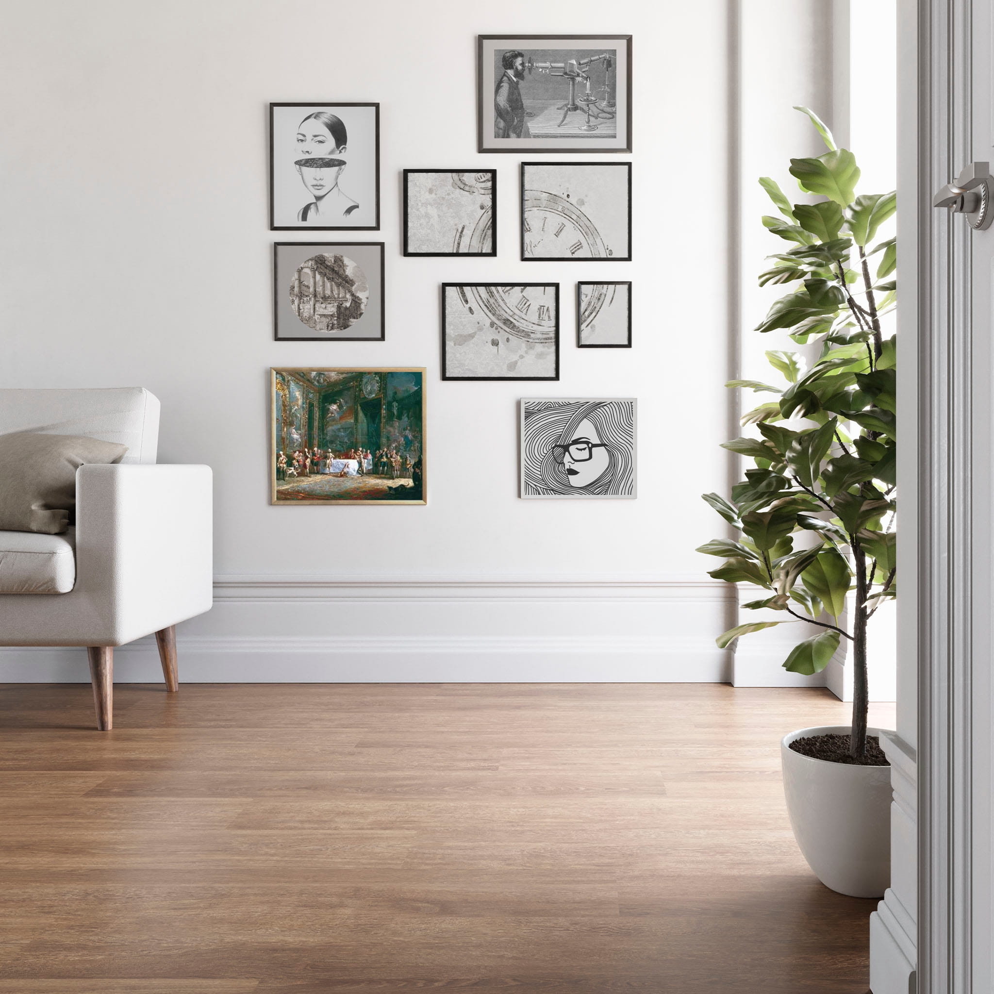 Ламінат Faus – London Oak, артикул S184374, 33 клас, 8 мм. Колекція Cosmopolitan. Іспанія.