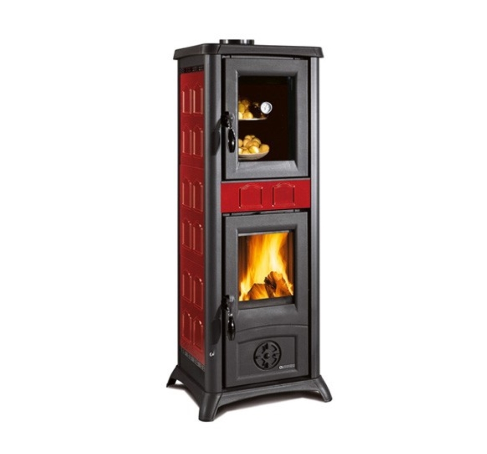 Камінна піч Gemma Forno ( Elegance Bordeaux ). Виробництво La Nordica-Extraflame Італія.