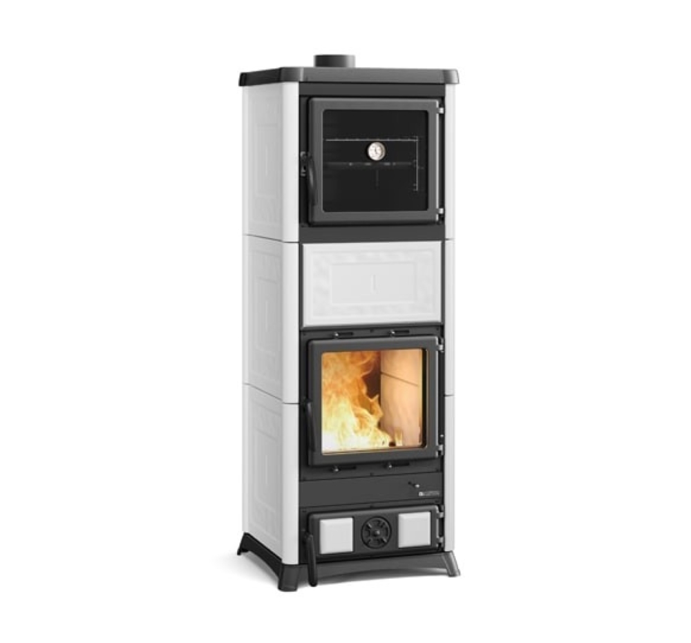 Камінна піч Nova Forno ( Matte White ). Виробництво La Nordica-Extraflame Італія.