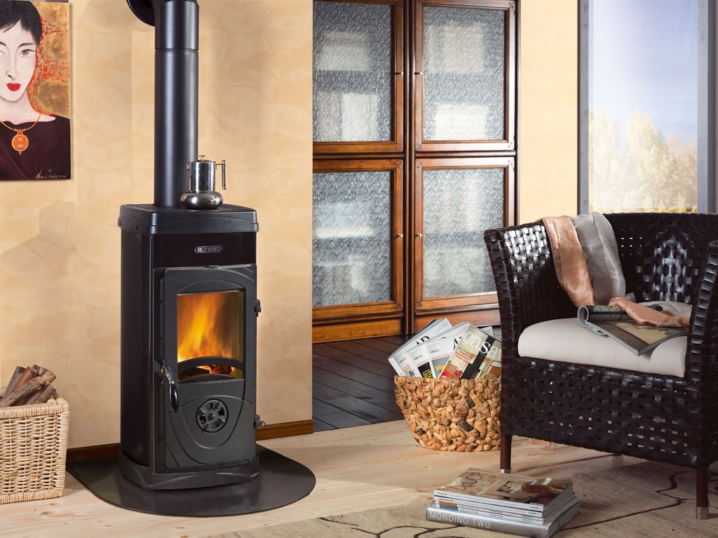 Камінна піч Super Junior ( Anthracite Black ). Виробництво La Nordica-Extraflame Італія.