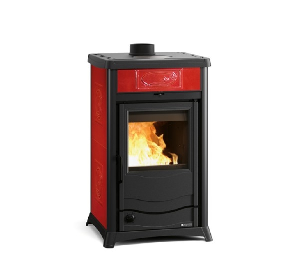 Камінна піч TermoRossella Plus Evo DSA 4.0 ( Liberty Bordeaux ). Виробництво La Nordica-Extraflame Італія.