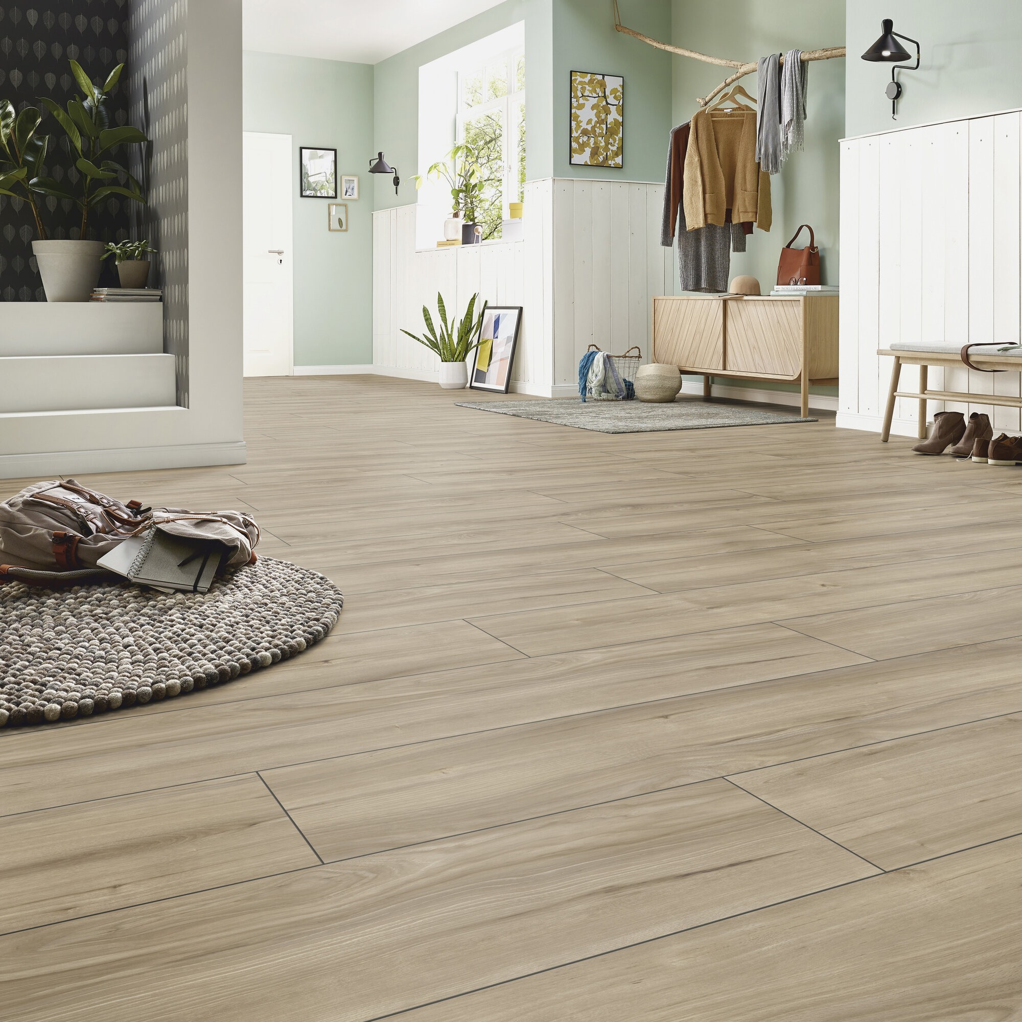 Ламінат Kronotex - Sensibar Hickory Nature, артикул D 6016, 32 клас, 8 мм. Колекція Exquisit Plus. Виробництво Німеччина.