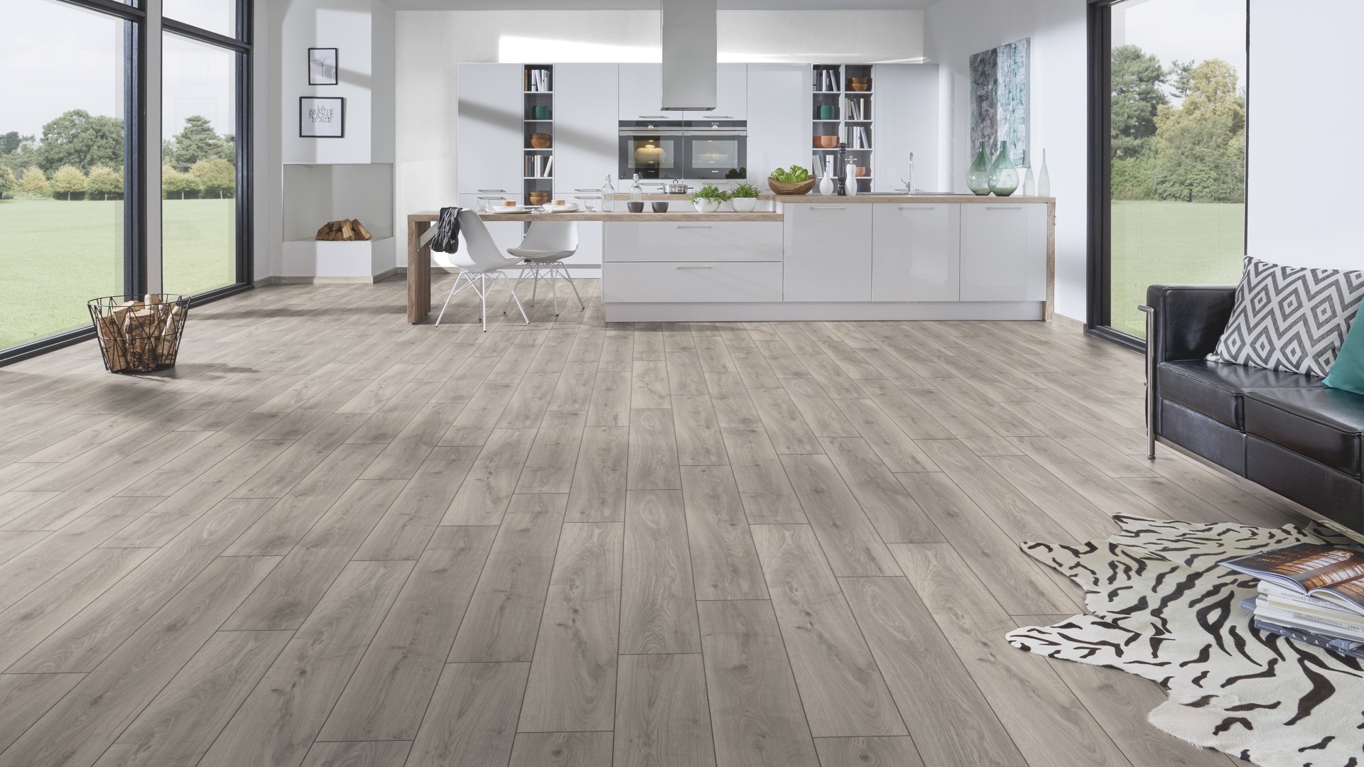 Ламінат Krono Original - Silverdale Oak, артикул K451, 32 клас, 8 мм. Колекція Atlantic 8. Польща.