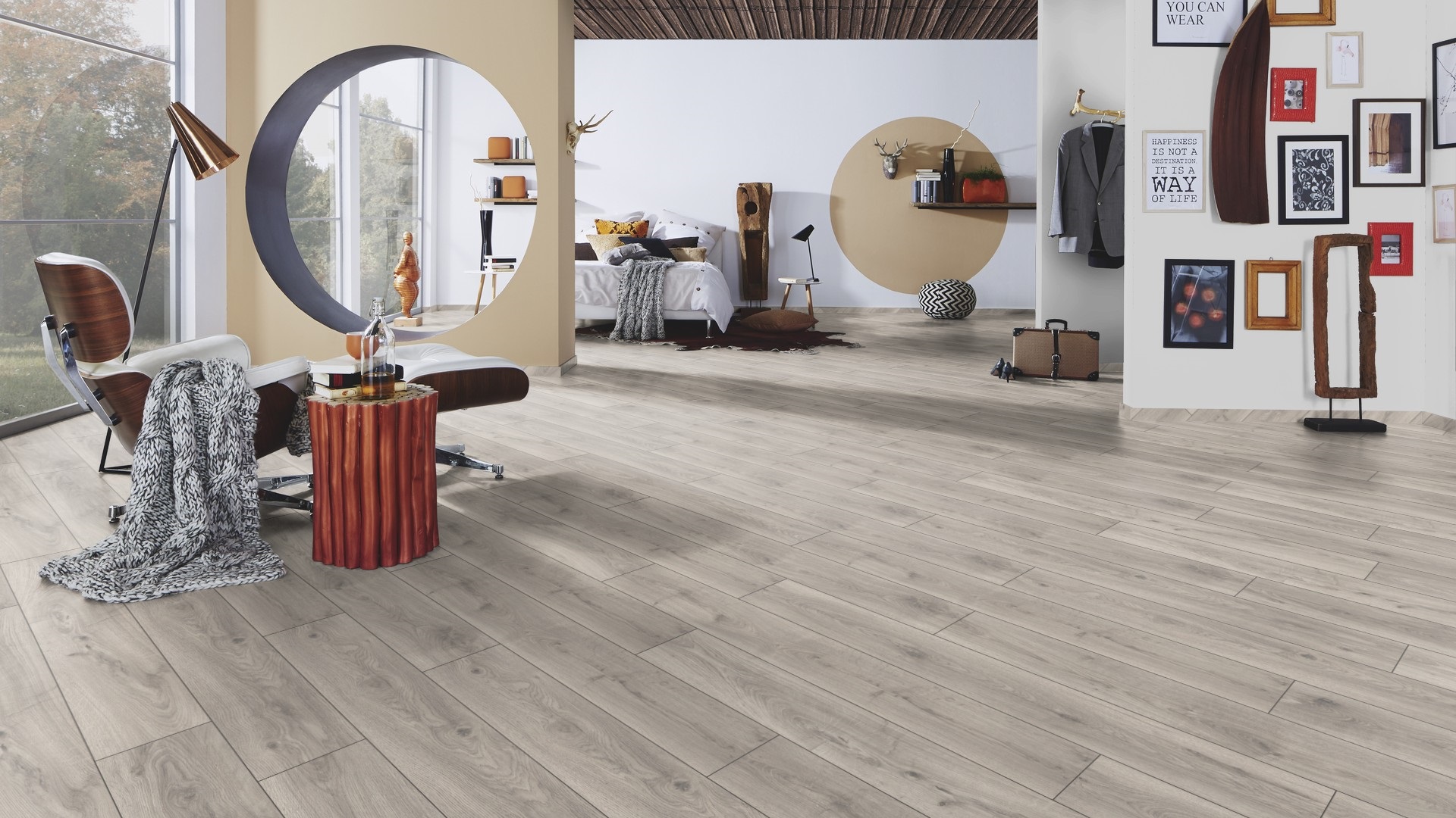 Ламінат Krono Original - Silverdale Oak, артикул K451, 32 клас, 8 мм. Колекція Atlantic 8. Польща.