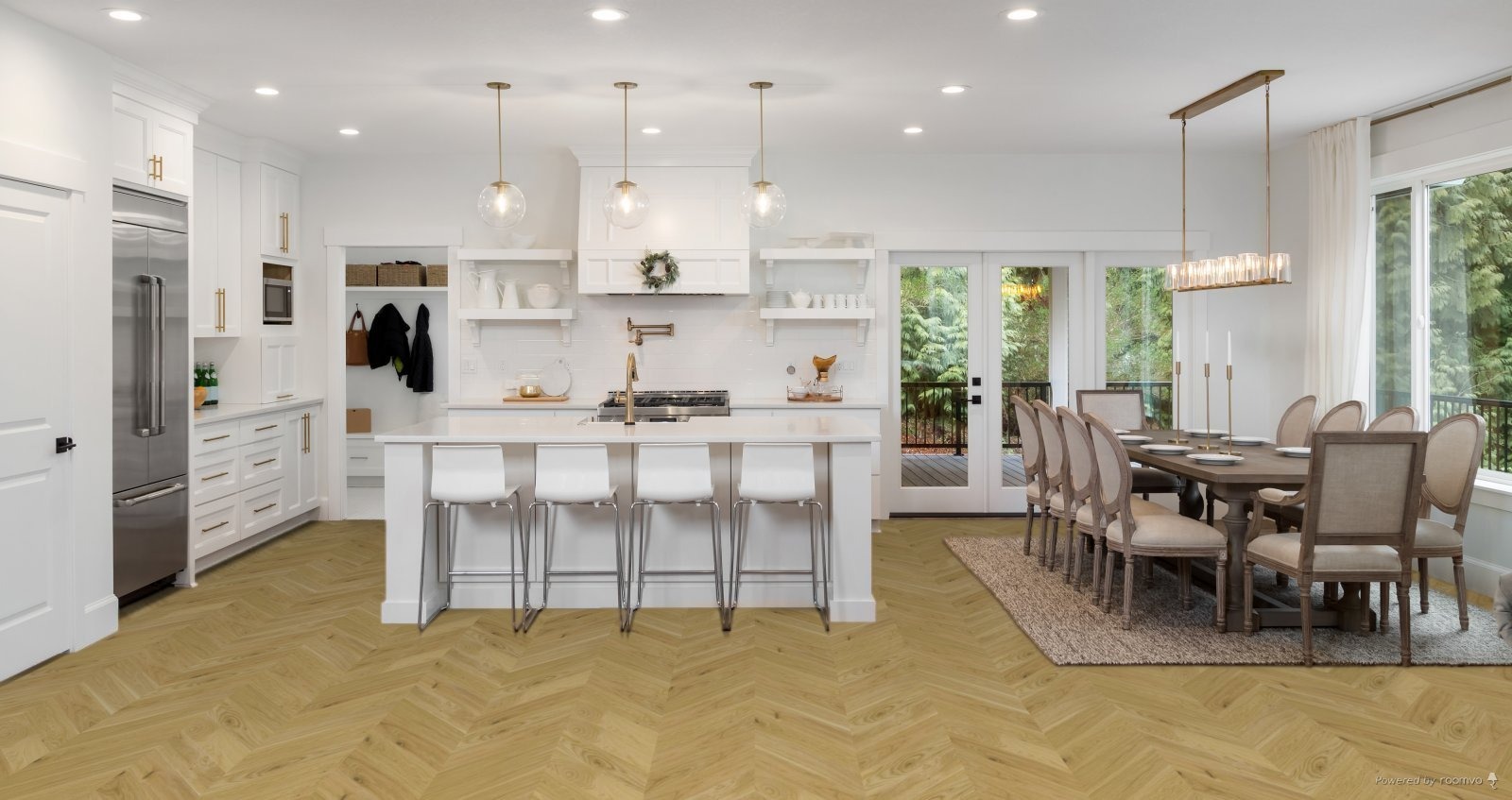 Паркетна дошка ESTA Parket - Chevron Oak ялинка, артикул 15285. Естонія.