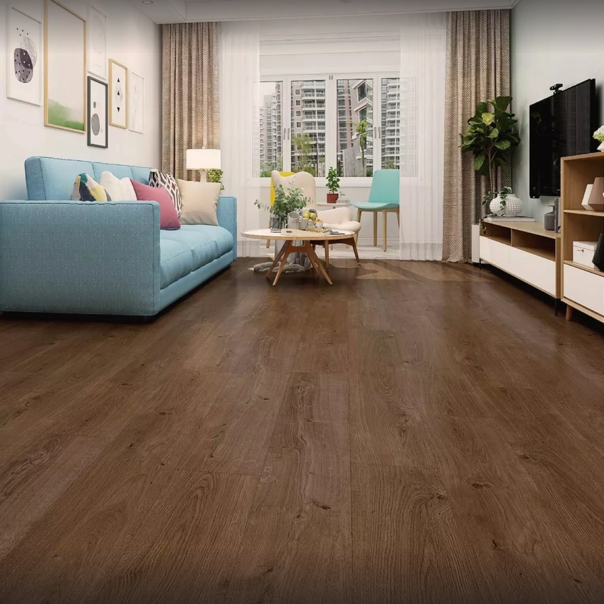 Вінілова підлога econfloor Austria SPC – Schocko Oak артикул 2587, 33 клас, 5,2 мм.