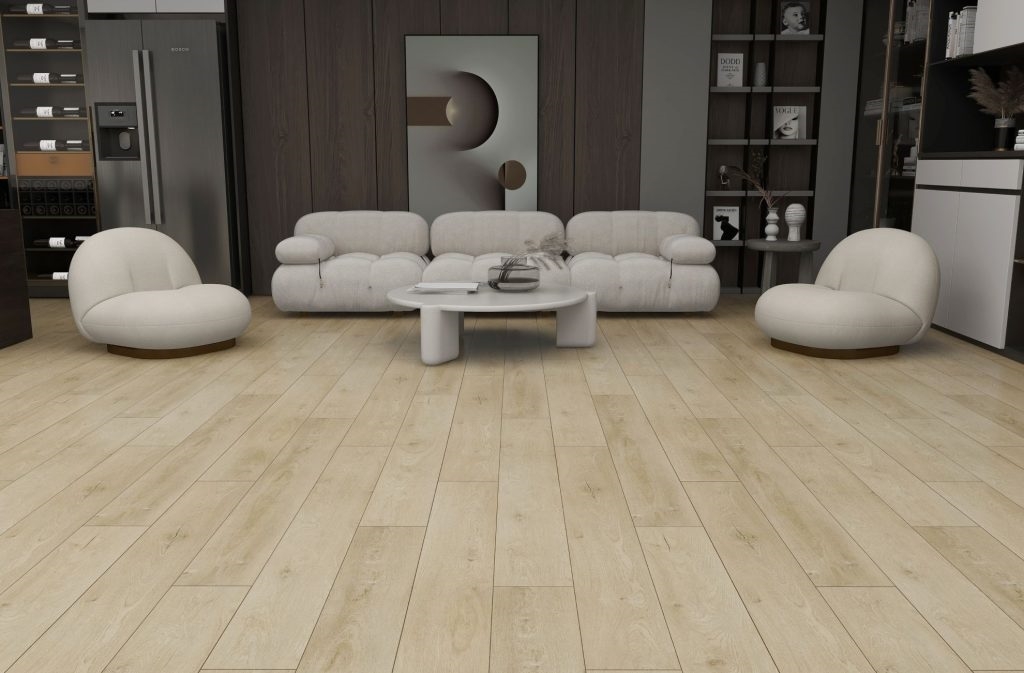 Вінілова підлога VinylTechLab – Cappuccino Oak, 33 клас, колекція Dawn 2 Dusk.