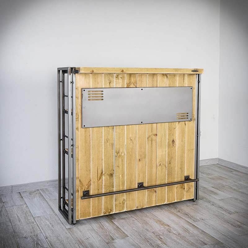 Меблі Seart ( Rustykalne uchwyty ) – барний стіл Steel Wood, основний матеріал метал та деревина сосни, виробництво Польща.