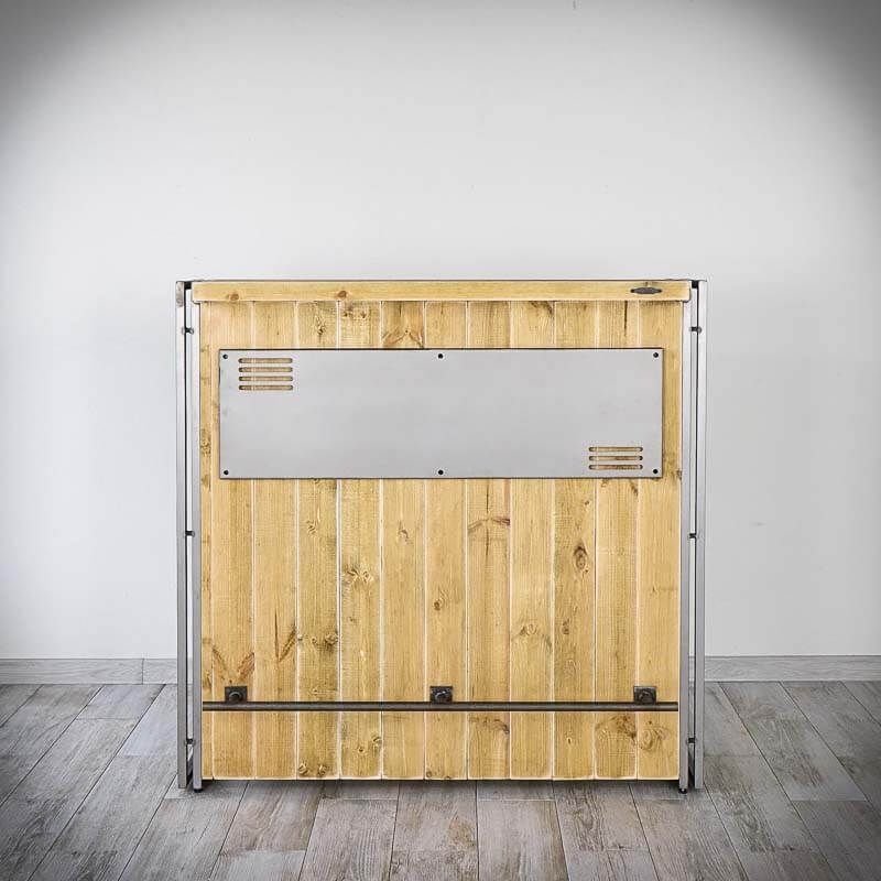 Меблі Seart ( Rustykalne uchwyty ) – барний стіл Steel Wood, основний матеріал метал та деревина сосни, виробництво Польща.