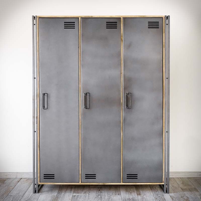 Меблі Seart ( Rustykalne uchwyty ) – шафа Steel Wood 3, основний матеріал метал та деревина сосни, виробництво Польща.