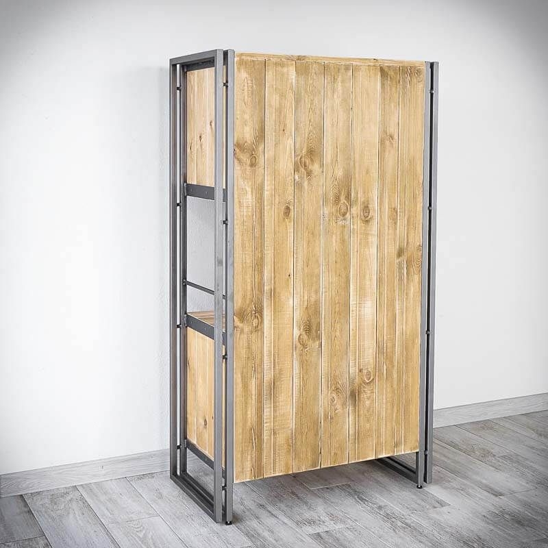 Меблі Seart ( Rustykalne uchwyty ) – стелаж Steel Wood 1, основний матеріал метал та деревина сосни, виробництво Польща.