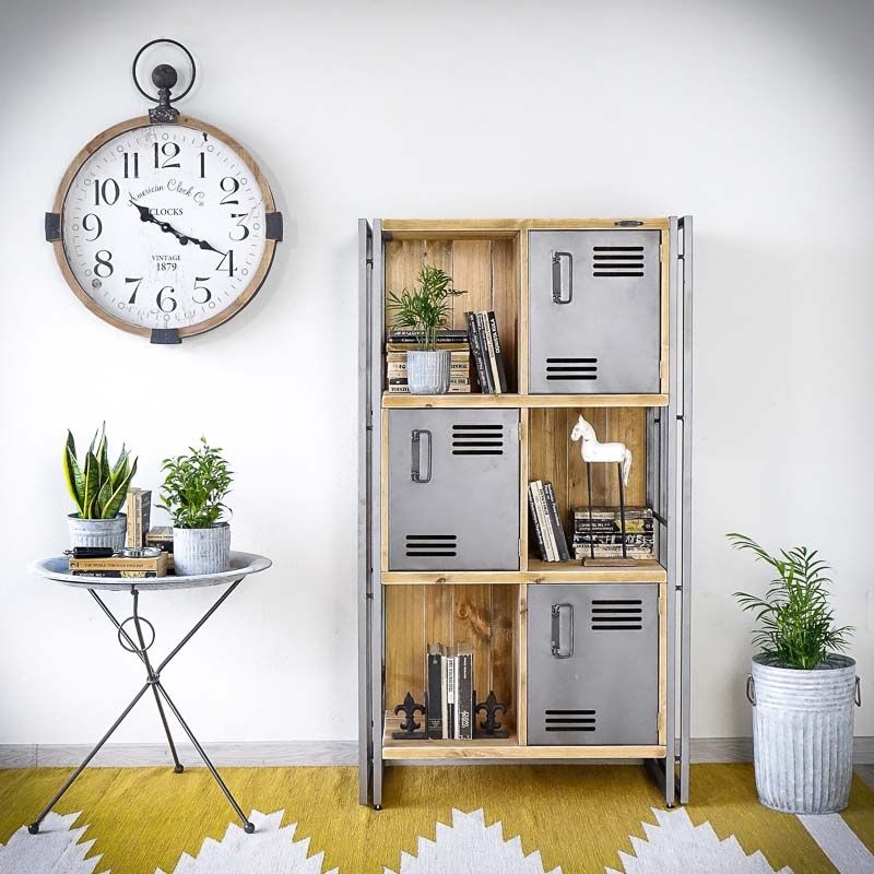 Меблі Seart ( Rustykalne uchwyty ) – стелаж Steel Wood 1, основний матеріал метал та деревина сосни, виробництво Польща.