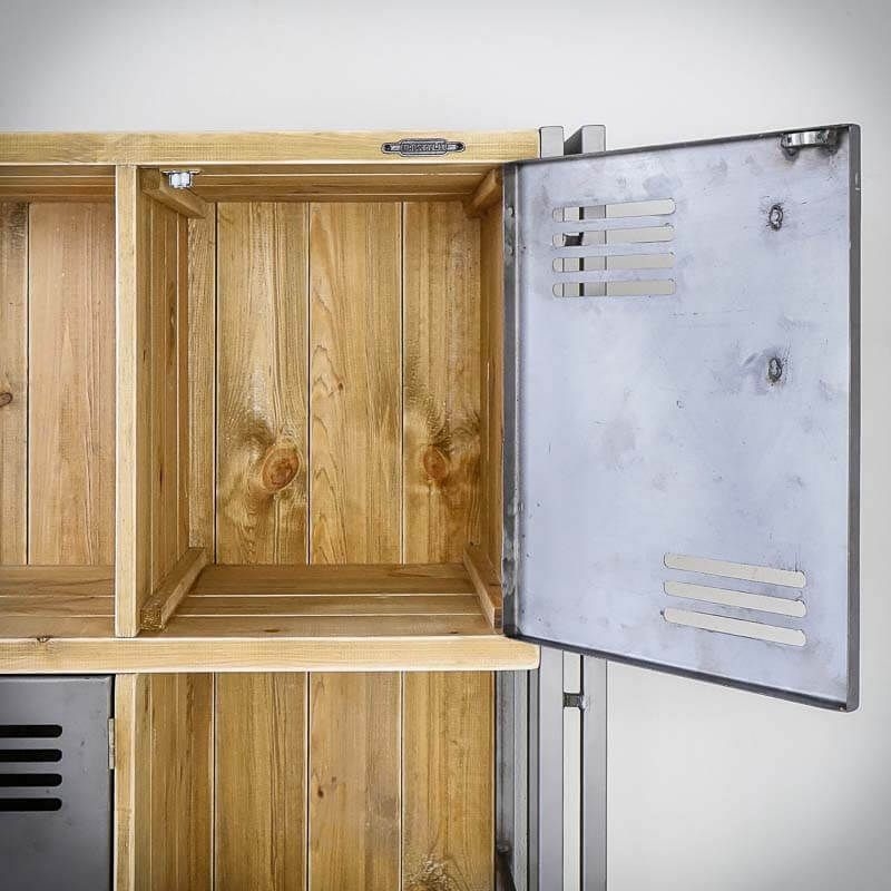 Меблі Seart ( Rustykalne uchwyty ) – стелаж Steel Wood 1, основний матеріал метал та деревина сосни, виробництво Польща.