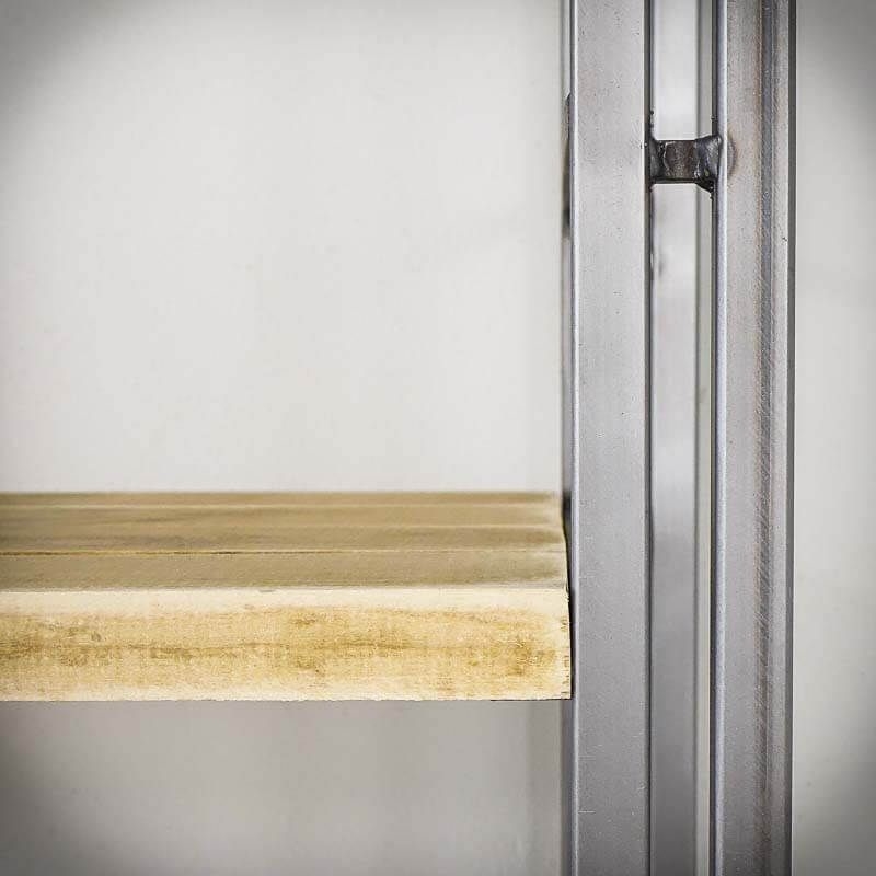 Меблі Seart ( Rustykalne uchwyty ) – стелаж Steel Wood 2, основний матеріал метал та деревина сосни, виробництво Польща.