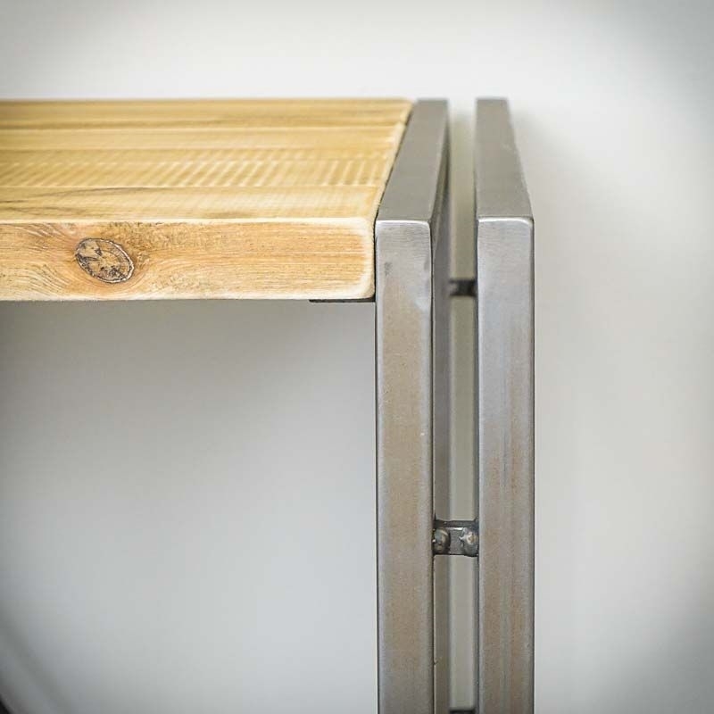 Меблі Seart ( Rustykalne uchwyty ) – стіл письмовий Steel Wood 1, основний матеріал метал та деревина сосни, виробництво Польща.