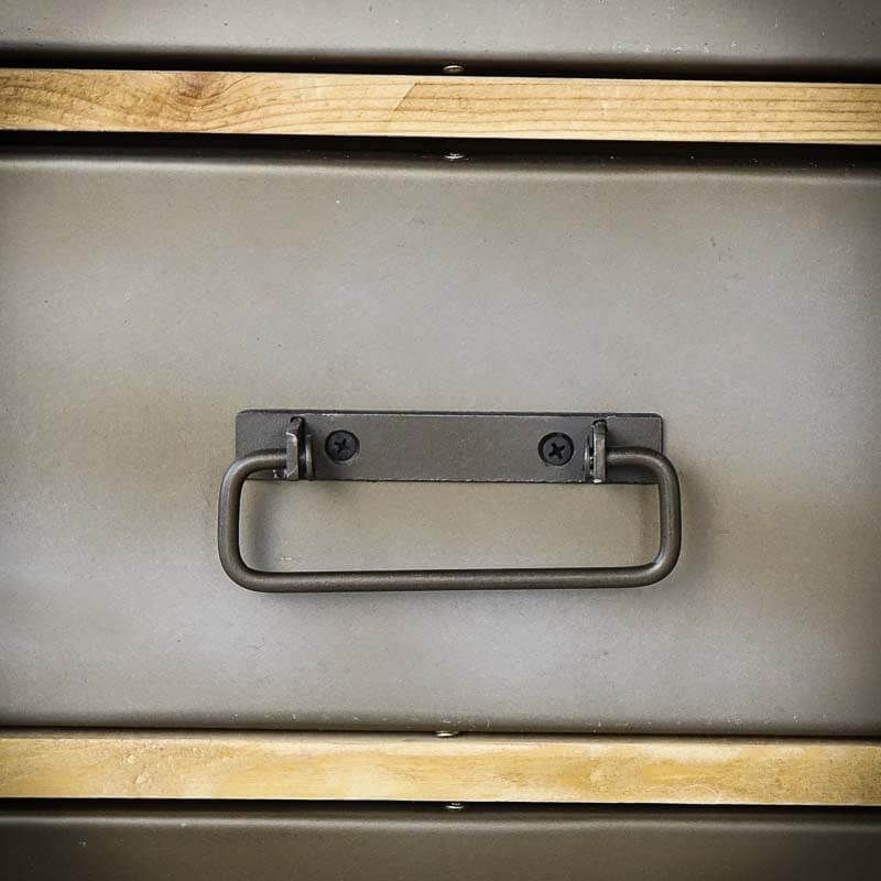 Меблі Seart ( Rustykalne uchwyty ) – стіл письмовий Steel Wood 1, основний матеріал метал та деревина сосни, виробництво Польща.