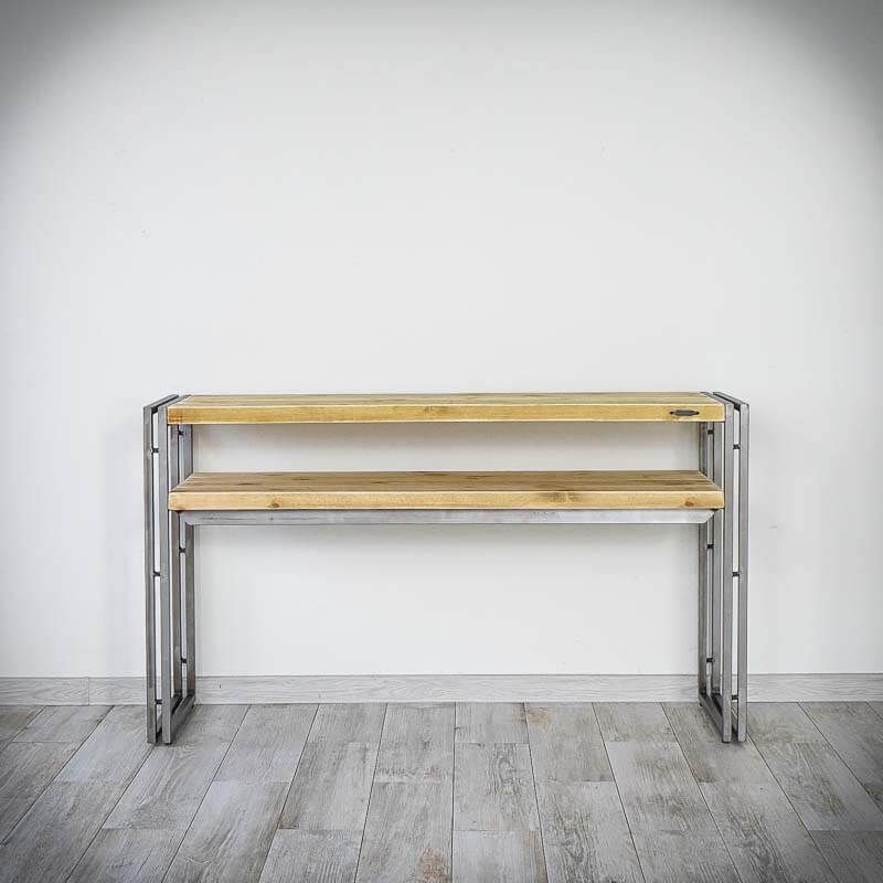 Меблі Seart ( Rustykalne uchwyty ) – столик Steel Wood 1, основний матеріал метал та деревина сосни, виробництво Польща.