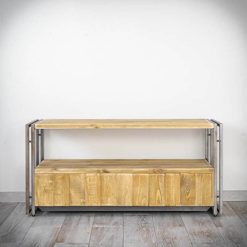 Меблі Seart ( Rustykalne uchwyty ) – тумба ТВ Steel Wood 1, основний матеріал метал та деревина сосни, виробництво Польща.