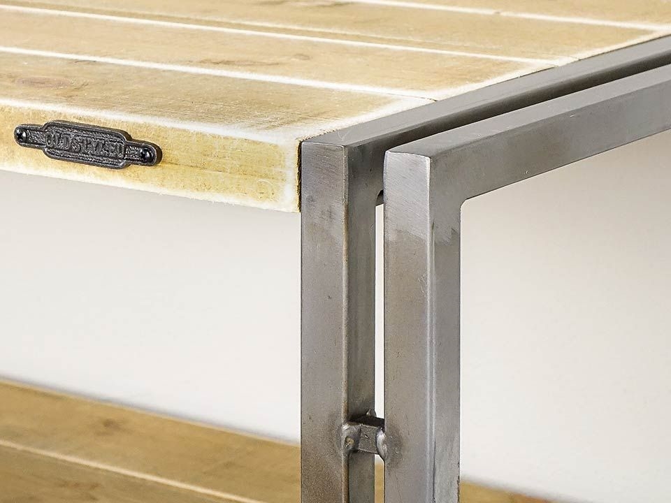 Меблі Seart ( Rustykalne uchwyty ) – тумба ТВ Steel Wood 2, основний матеріал метал та деревина сосни, виробництво Польща.