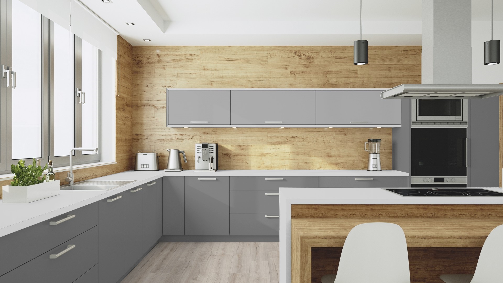 Ламінат Kaindl - Oak Grey - Malton Gris, артикул K4426, 33 клас, 10 мм. Австрія.