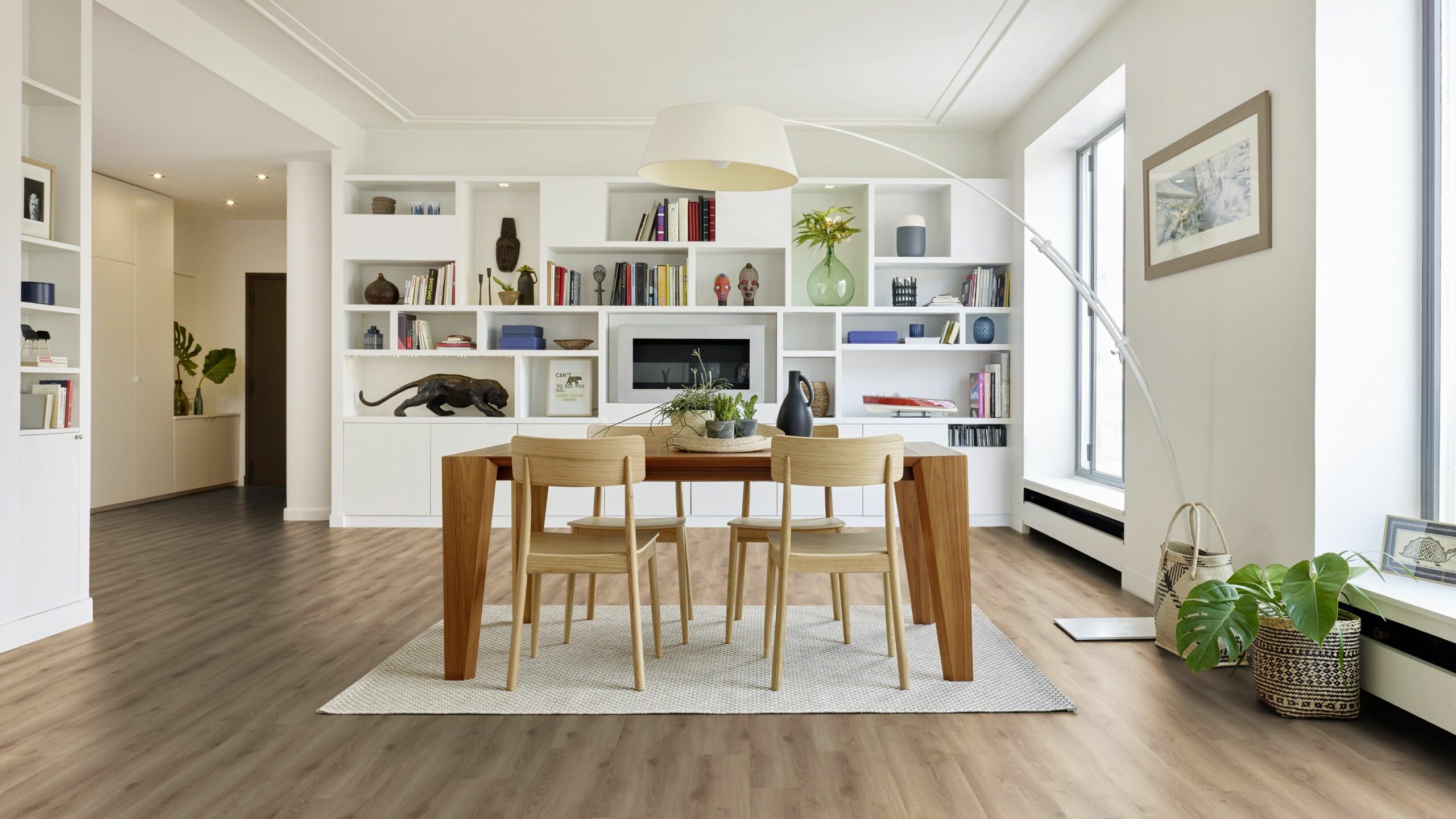 Вінілова підлога Tarkett – Contemporary Oak Natural, артикул 280006009, 33 клас, 5,5 мм. Колекція Elegance Rigid 55.