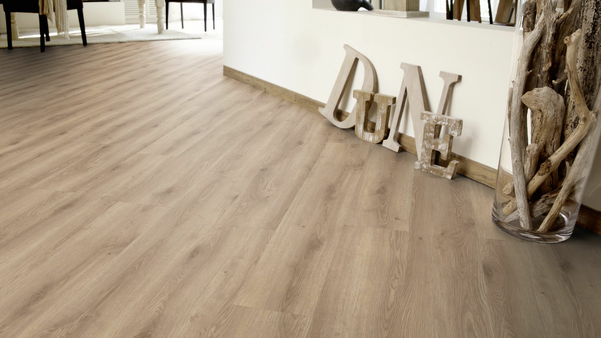 Вінілова підлога Tarkett – Contemporary Oak Natural, артикул 280006009, 33 клас, 5,5 мм. Колекція Elegance Rigid 55.