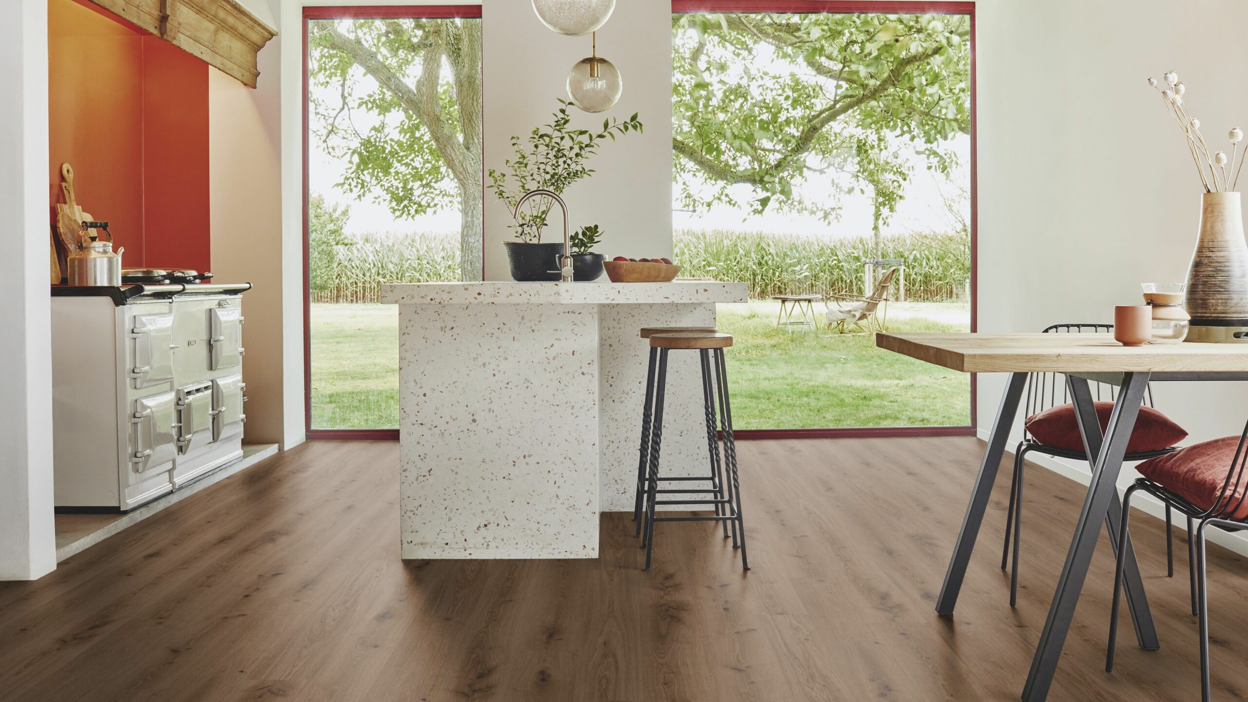 Вінілова підлога Tarkett – Delicate Oak Brown, артикул 280007016, 33 клас, 5,5 мм. Колекція Elegance Rigid 55.