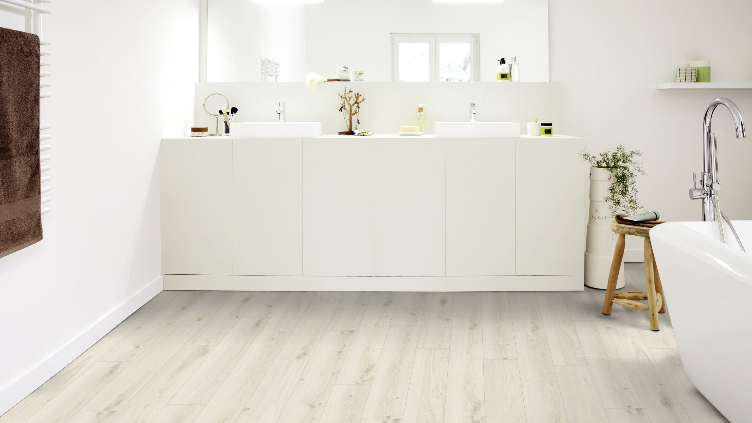 Вінілова підлога Tarkett – Delicate Oak Sugar, артикул 280007015, 33 клас, 5,5 мм. Колекція Elegance Rigid 55.