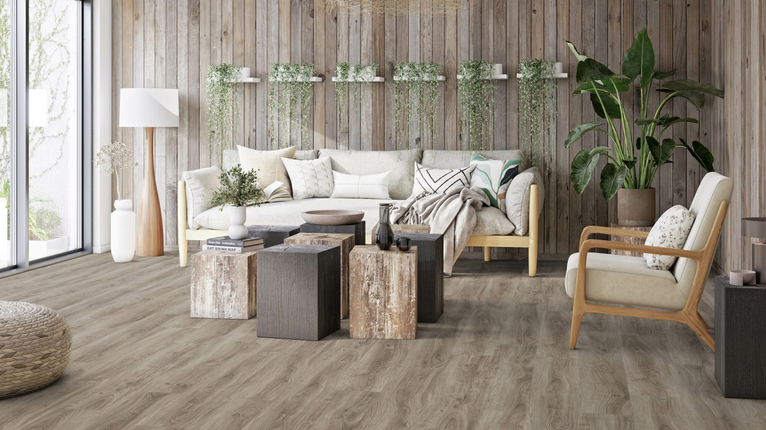 Вінілова підлога Tarkett – English Oak Beige, артикул 280006011, 33 клас, 5,5 мм. Колекція Elegance Rigid 55.