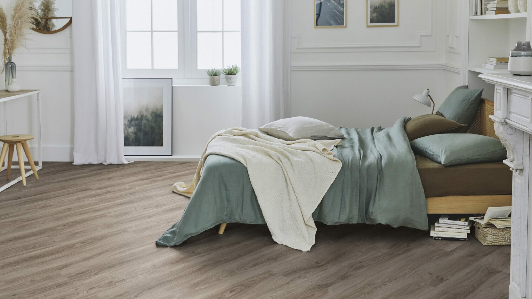 Вінілова підлога Tarkett – English Oak Beige, артикул 280006011, 33 клас, 5,5 мм. Колекція Elegance Rigid 55.