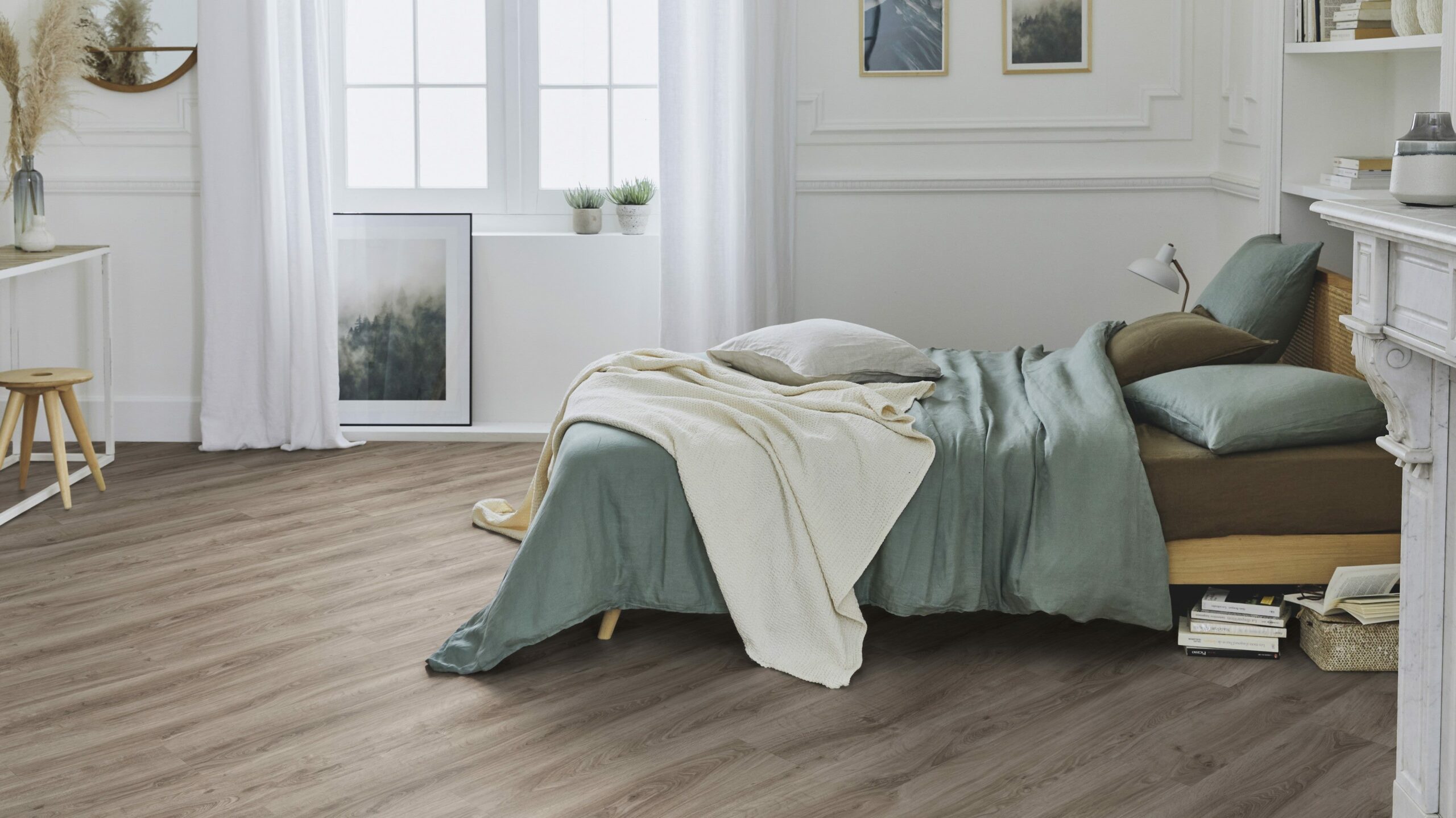 Вінілова підлога Tarkett – English Oak Beige, артикул 280006011, 33 клас, 5,5 мм. Колекція Elegance Rigid 55.