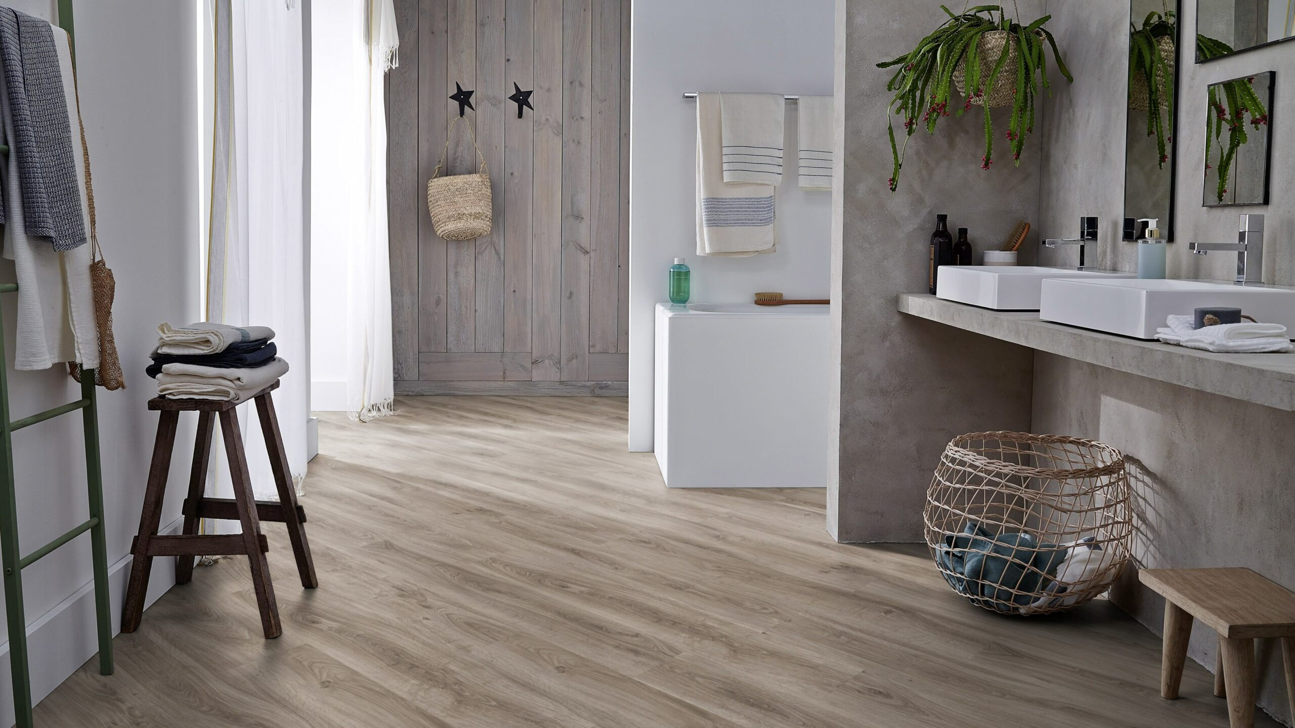 Вінілова підлога Tarkett – English Oak Beige, артикул 280006011, 33 клас, 5,5 мм. Колекція Elegance Rigid 55.