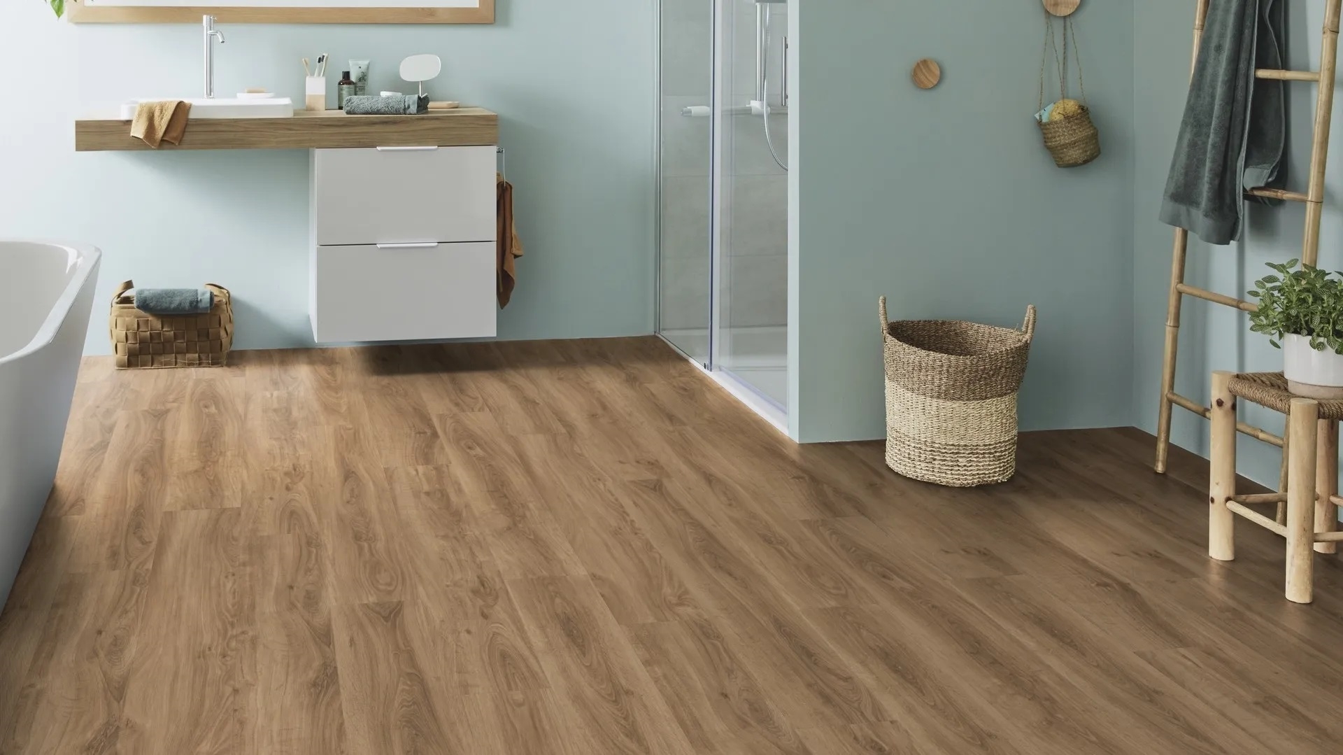 Вінілова підлога Tarkett – English Oak Natural, артикул 280006010, 33 клас, 5,5 мм. Колекція Elegance Rigid 55.