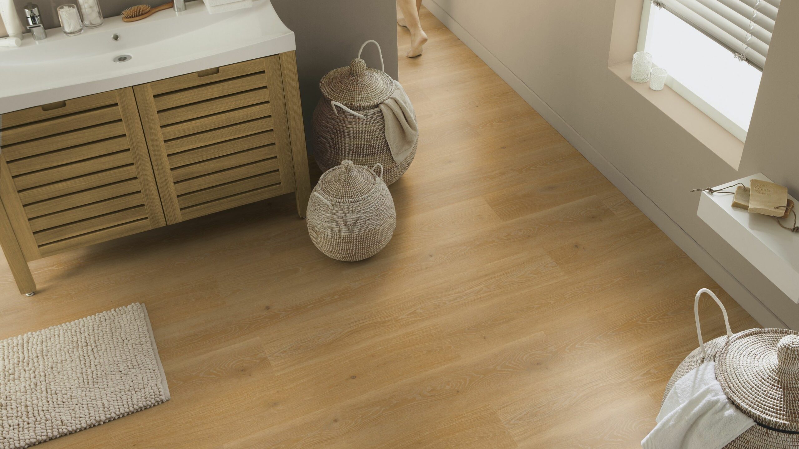 Вінілова підлога Tarkett – Highland Oak Natural, артикул 280007012, 33 клас, 5,5 мм. Колекція Elegance Rigid 55.