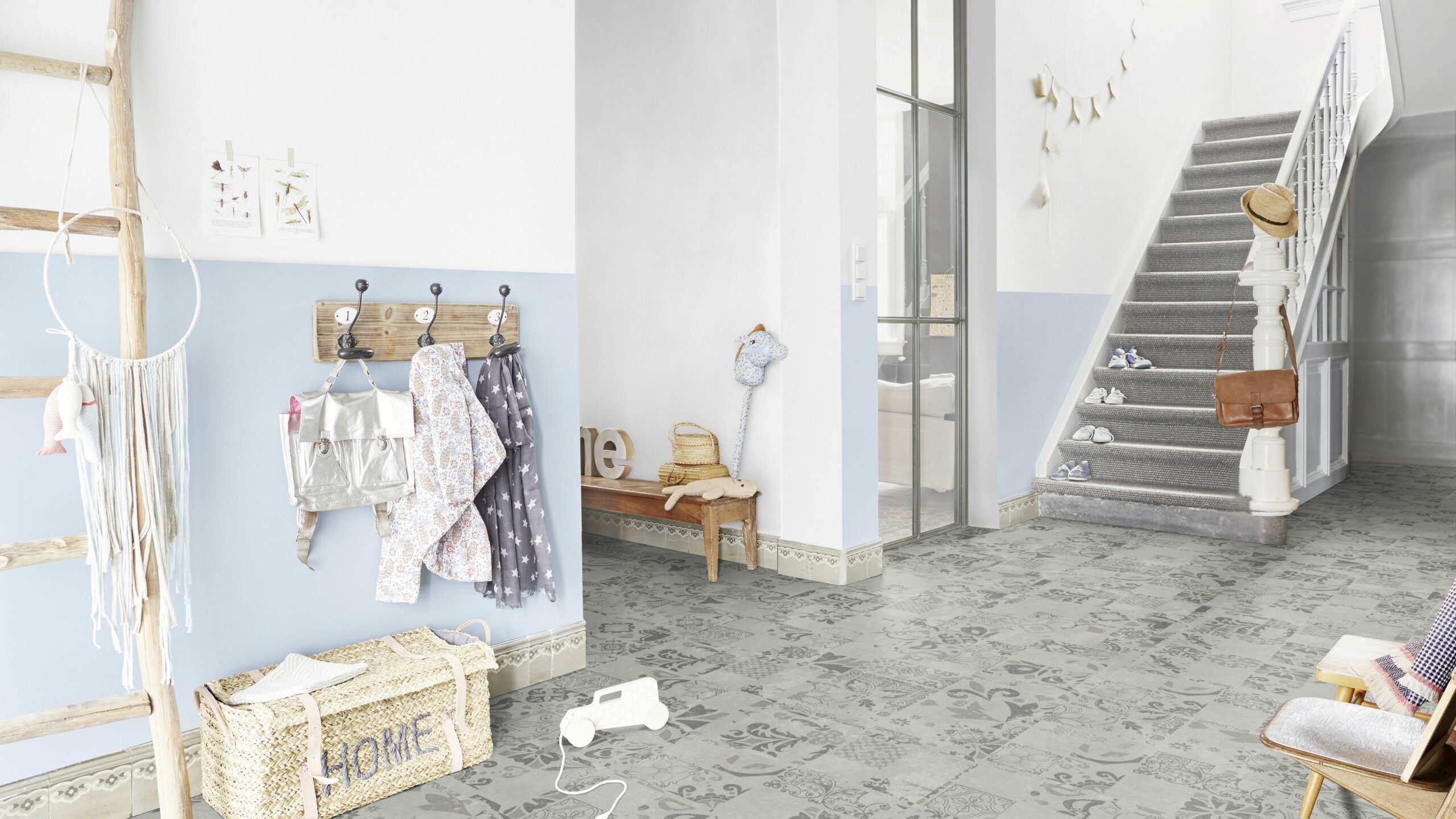 Вінілова підлога Tarkett – Medina Grey, артикул 280008018, 33 клас, 5,5 мм. Колекція Elegance Rigid 55.
