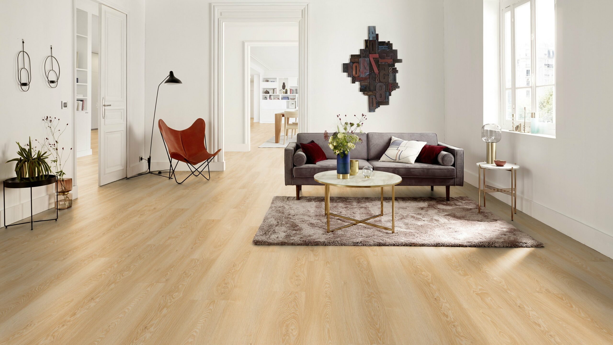 Вінілова підлога Tarkett – Modern Oak Classical, артикул 280006007, 33 клас, 5,5 мм. Колекція Elegance Rigid 55.