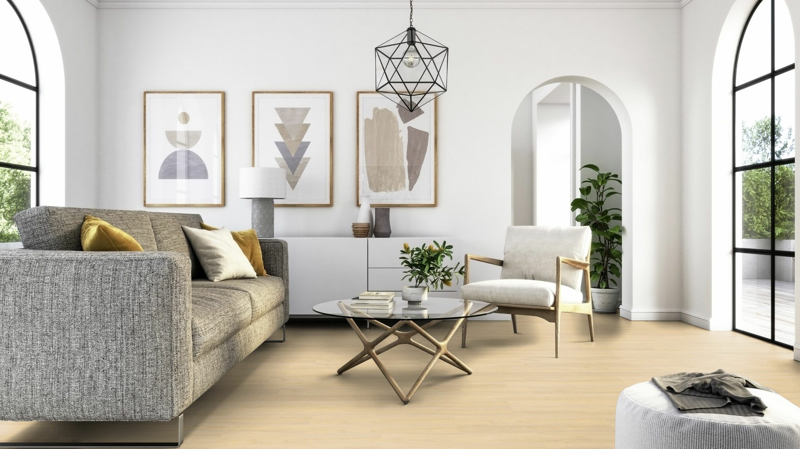 Вінілова підлога Tarkett – Modern Oak Light Natural, артикул 280006008, 33 клас, 5,5 мм. Колекція Elegance Rigid 55.