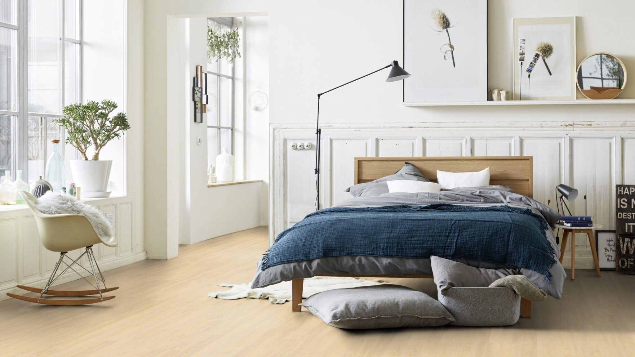 Вінілова підлога Tarkett – Modern Oak Light Natural, артикул 280006008, 33 клас, 5,5 мм. Колекція Elegance Rigid 55.