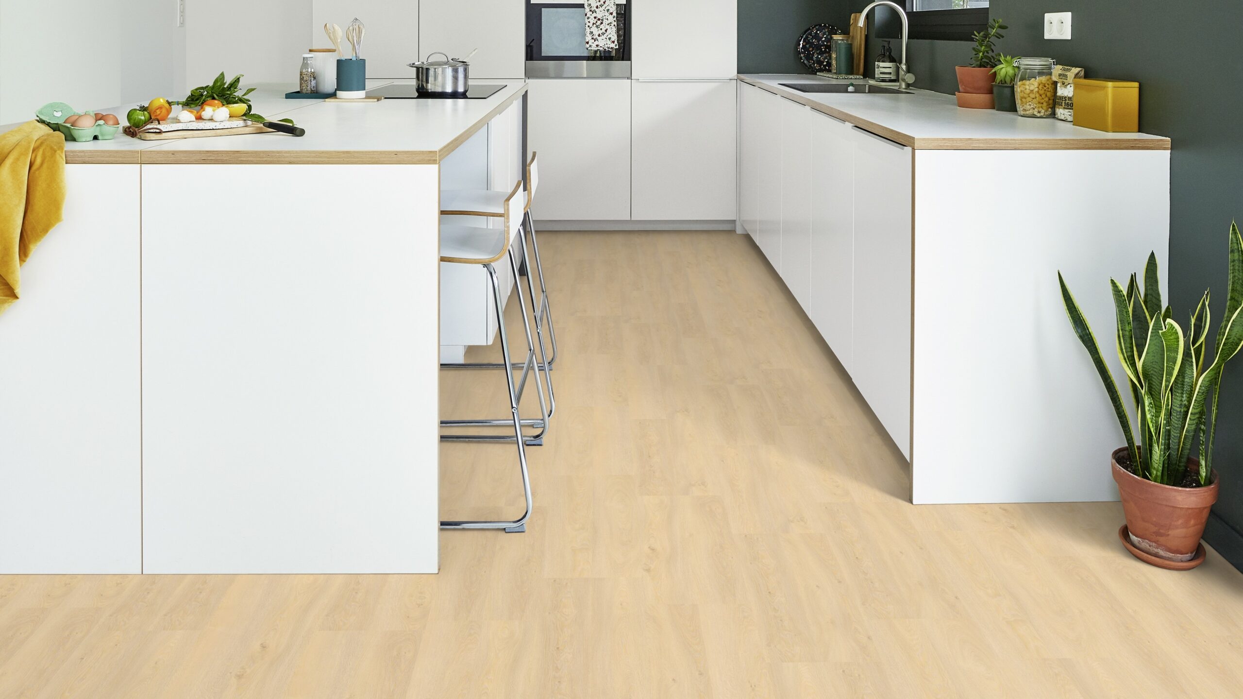 Вінілова підлога Tarkett – Modern Oak Light Natural, артикул 280006008, 33 клас, 5,5 мм. Колекція Elegance Rigid 55.