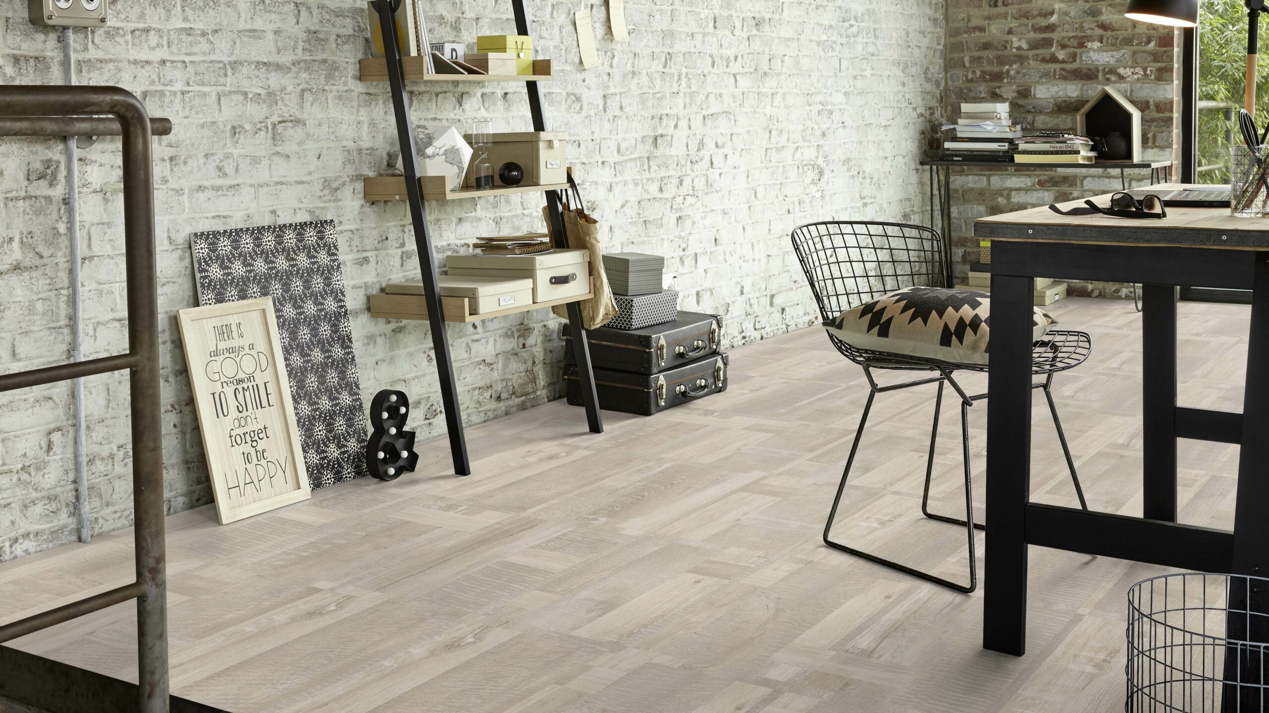 Вінілова підлога Tarkett – Patchwork White, артикул 280008017, 33 клас, 5,5 мм. Колекція Elegance Rigid 55.