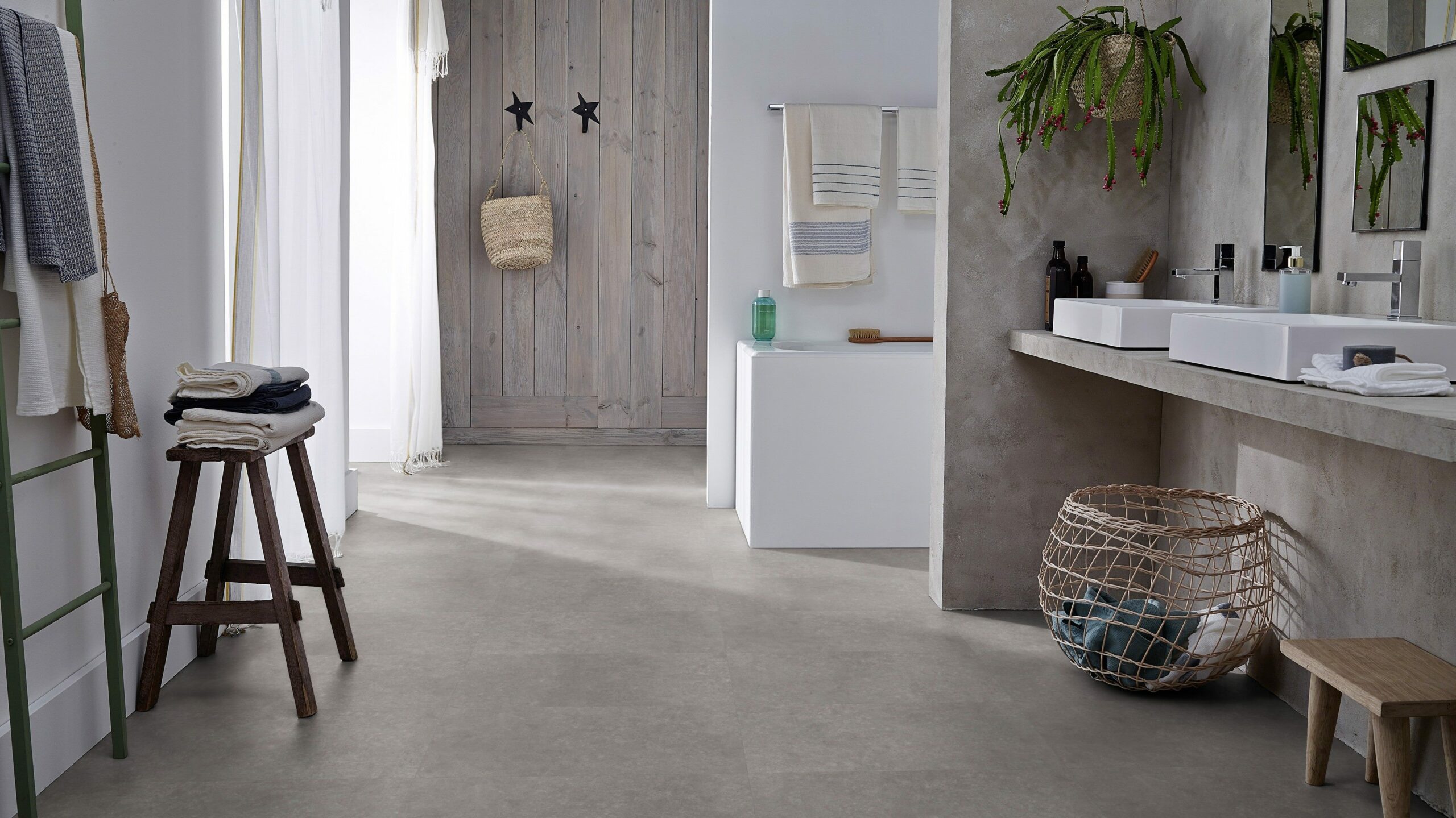 Вінілова підлога Tarkett – Polished Concrete Steel, артикул 280008020, 33 клас, 5,5 мм. Колекція Elegance Rigid 55.